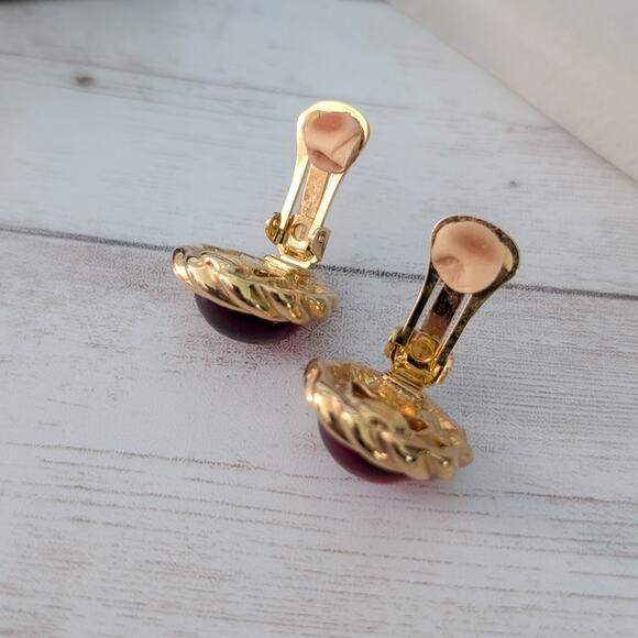 Vintage Kenneth Jay Lane Clip On Earrings K.J.L Interchangeable Earring Set - Picture 6 of 13